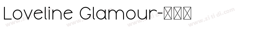 Loveline Glamour字体转换